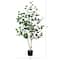 4ft. Potted Green Artificial Birch Tree with Real Touch Leaves